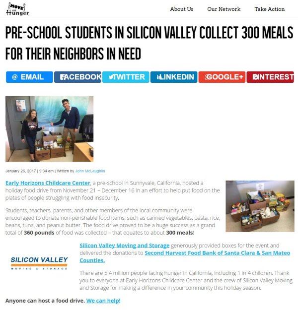 Move For Hunger Article